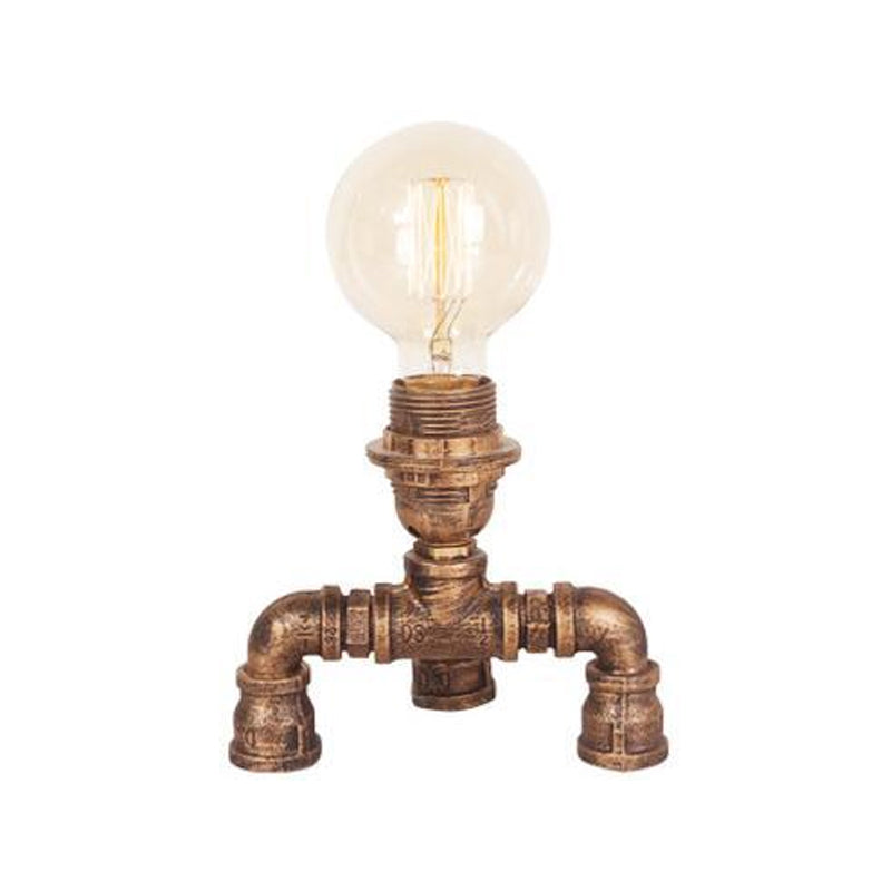 Bronze Ein-Bulb-Tischlager-Lagerhause-Eisen-Eisen-Eisen 3-Leg/4-Leg/Sitting-Roboter Nachttisch-Lampe mit/ohne Käfigschutz