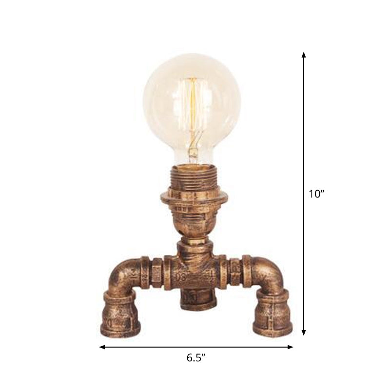 Bronze Ein-Bulb-Tischlager-Lagerhause-Eisen-Eisen-Eisen 3-Leg/4-Leg/Sitting-Roboter Nachttisch-Lampe mit/ohne Käfigschutz