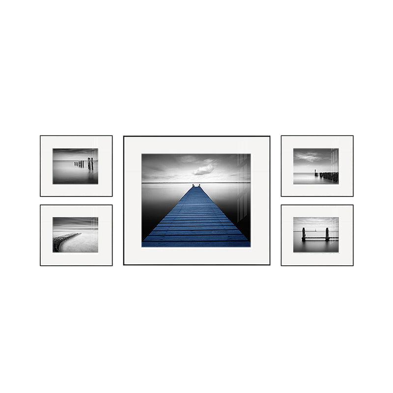 Modern Natural Landscape Canvas Soft Color Multi-Piece Wall Art Print for Living Room