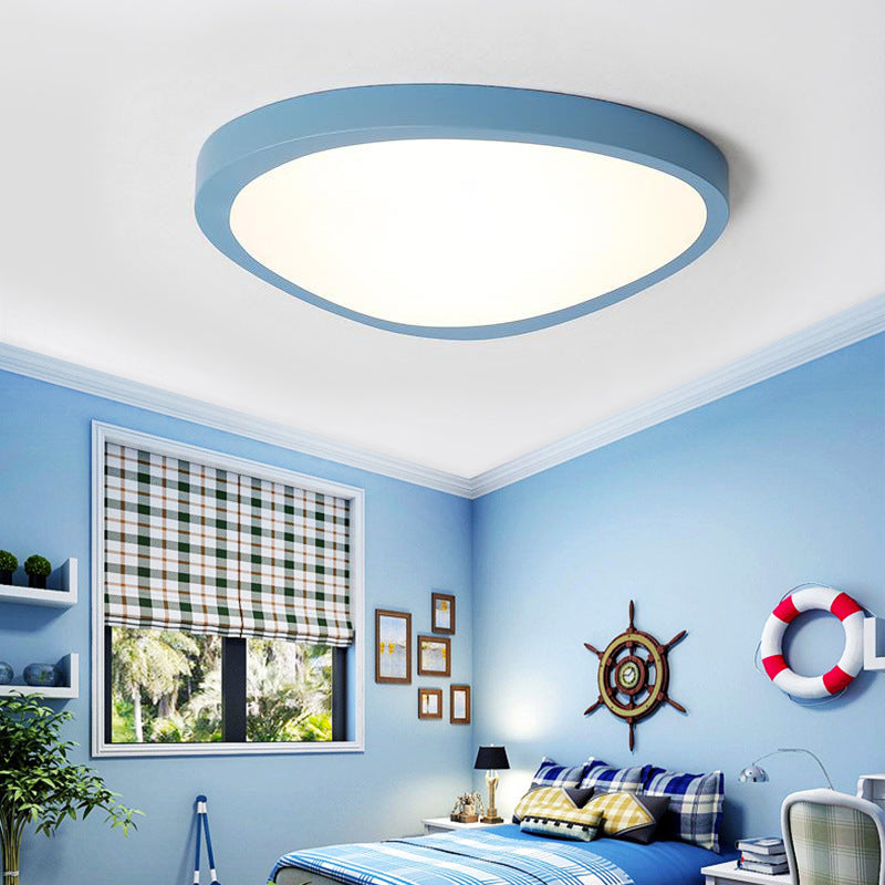 Acryl Driehoek LED Flush Plafond Licht Baby Kamer Macaron Loft Candy Gekleurde Plafond Lamp