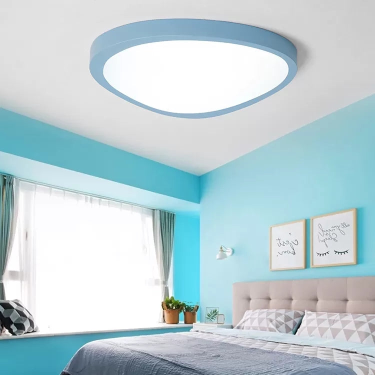 Acryl Driehoek LED Flush Plafond Licht Baby Kamer Macaron Loft Candy Gekleurde Plafond Lamp