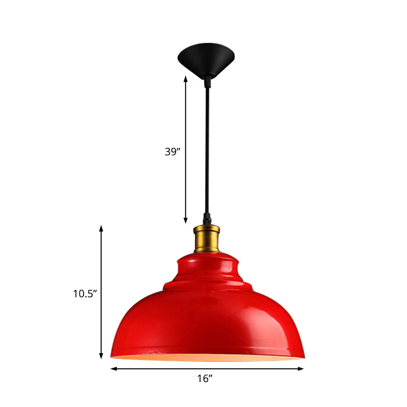 1 Kopfdecke Anhänger Vintage Style Globe Metall Suspension Light mit Kabel in Schwarz/Grün für Wohnzimmer