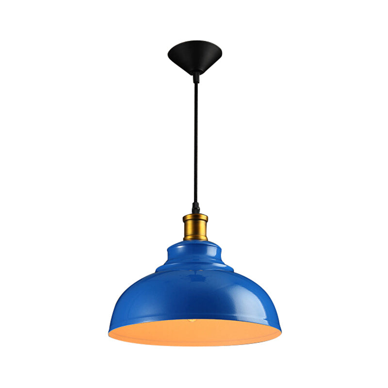 1 Kopfdecke Anhänger Vintage Style Globe Metall Suspension Light mit Kabel in Schwarz/Grün für Wohnzimmer