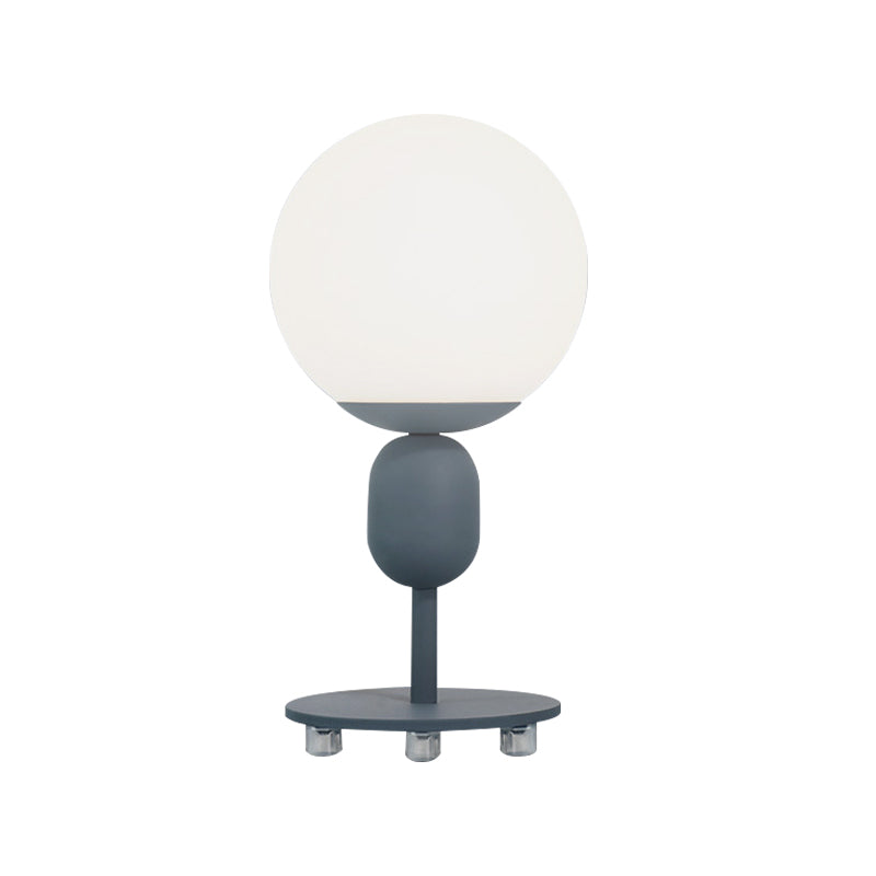 1 Head Orb Shade Reading Light Modern Eye-Caring Desk Light for Child Bedroom