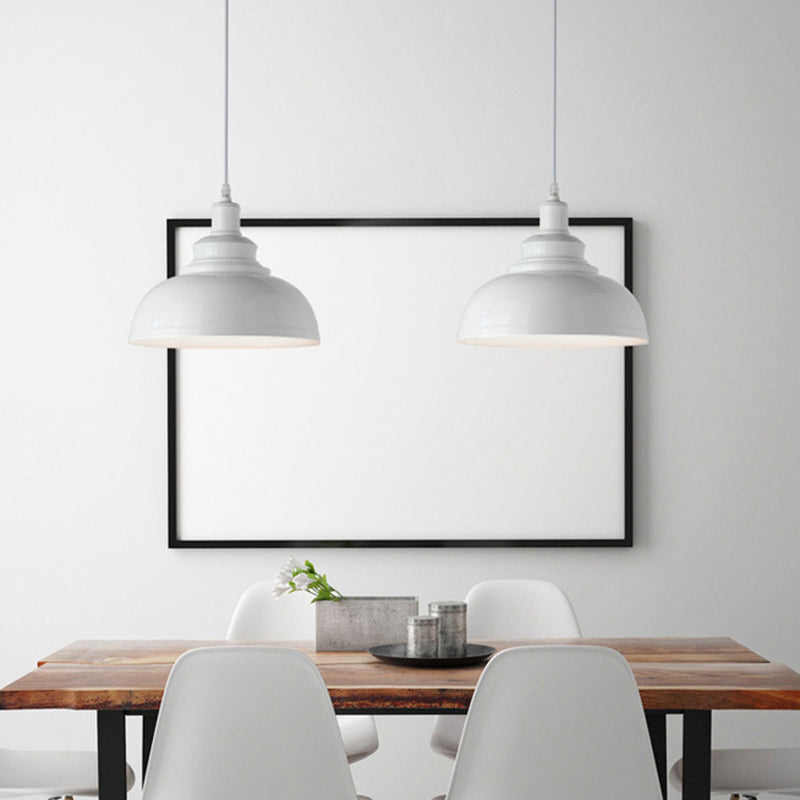 1 tête métallique drop pendentif bol rustique Shade Dining Dining Salle suspendue plafond plafond