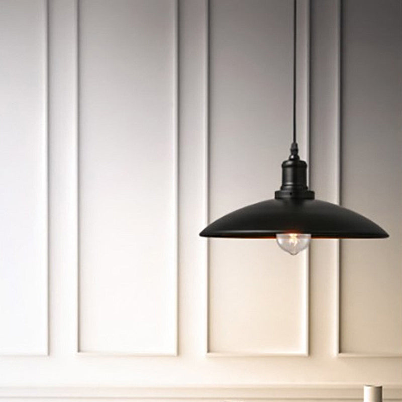 Kuppelförmige Metallpendel leichte Bauernhaus 1-Licht-Speisesaal Hanging Lampe Kit