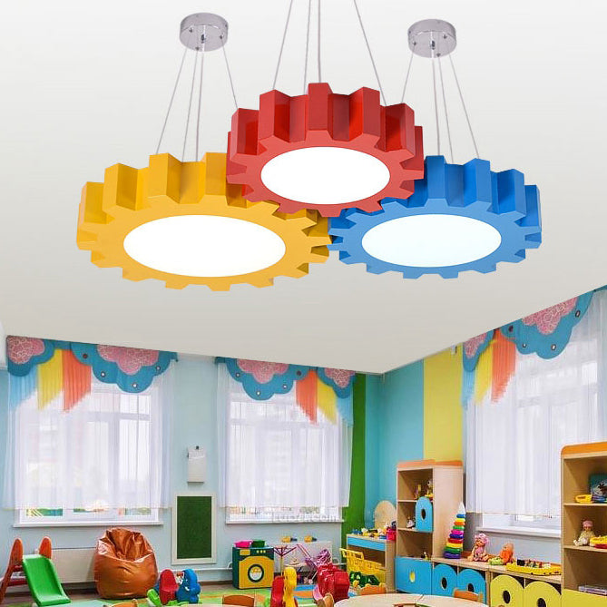 Attrezzatura creativa Luce a sospensione Acrilico Candy Acrilico Carod Sospensione LED Light per la scuola materna