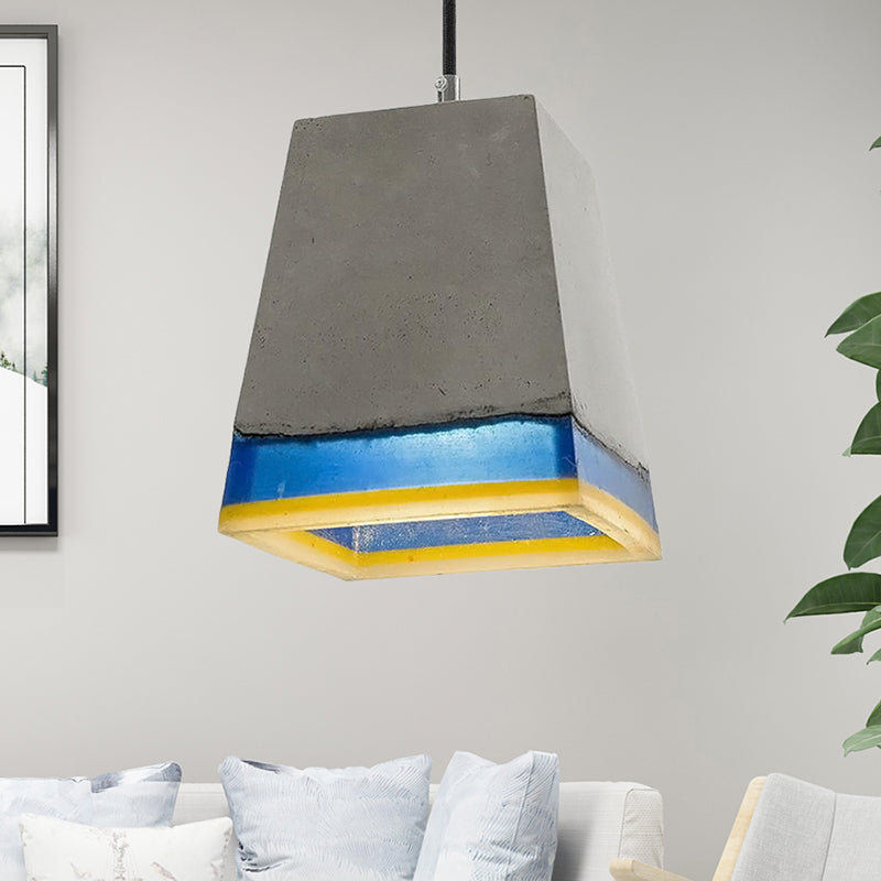 Luminaire suspendu à 1 lumière gris