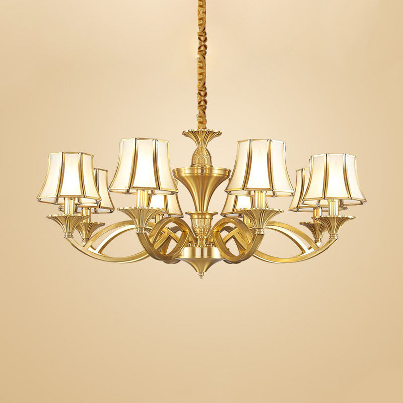 Lampadella a vetro a forma di conica Accensione Classic Living Classic Lipente in oro