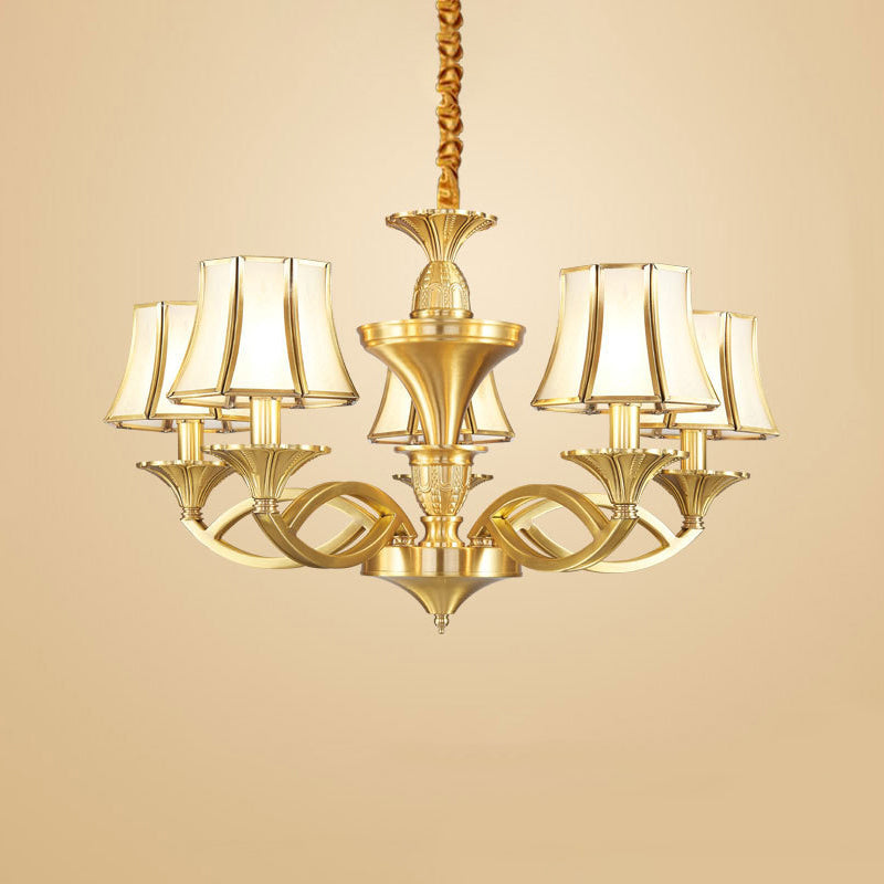 Lampadella a vetro a forma di conica Accensione Classic Living Classic Lipente in oro