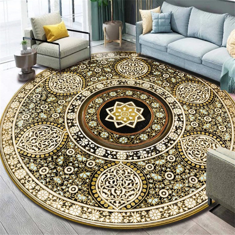 Synthétique à fleurs multicolores et ethnique Synthétique Persian Carpet Anti-Slip Backing Pet Friendly Machine Washable Ratable pour Great Room