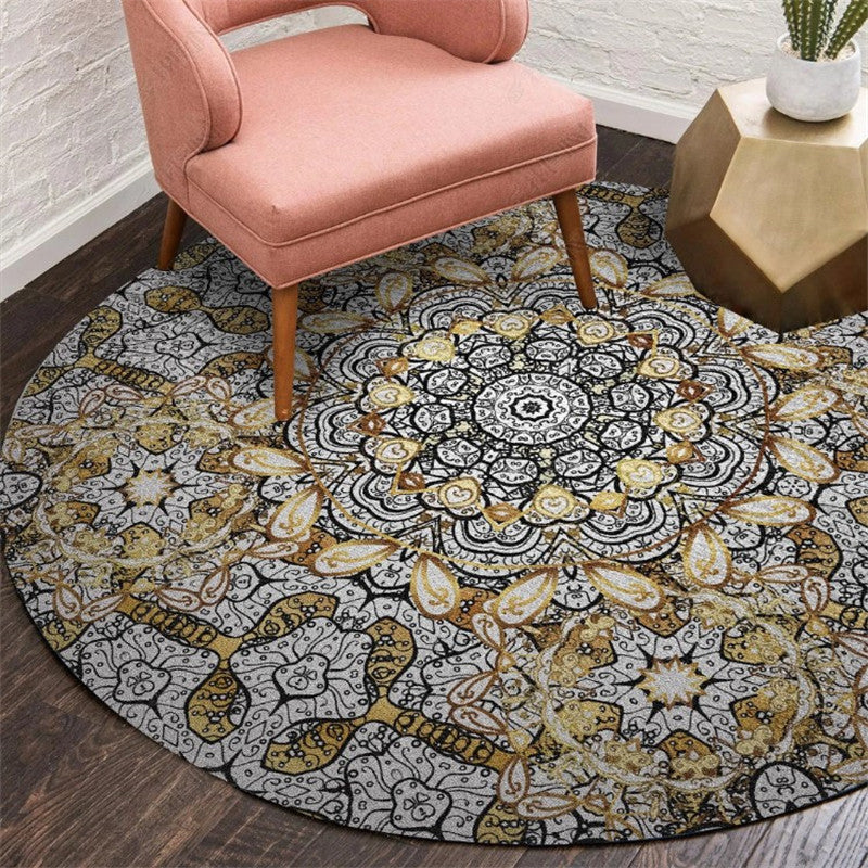 Alfombra marroquí exótica Multi-color Patrón de flores Rug Anti-Slip Pet-Stain Resistente a la alfombra para el hogar