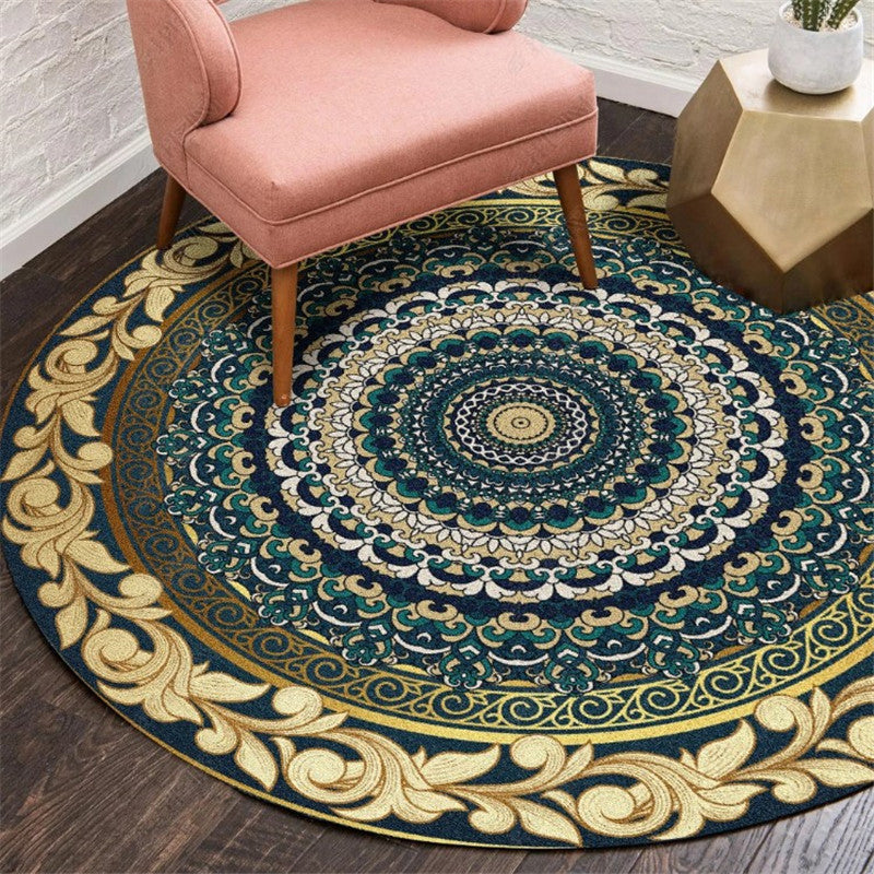 Alfombra marroquí exótica Multi-color Patrón de flores Rug Anti-Slip Pet-Stain Resistente a la alfombra para el hogar