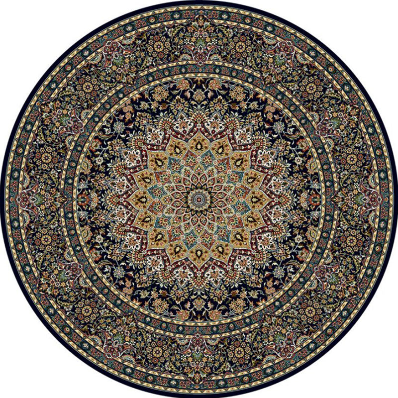 Chic Multi Color Persian Rug Polyester Flower Carpet Alfombra lavable Rug para mascotas para mascotas para el hogar para el hogar