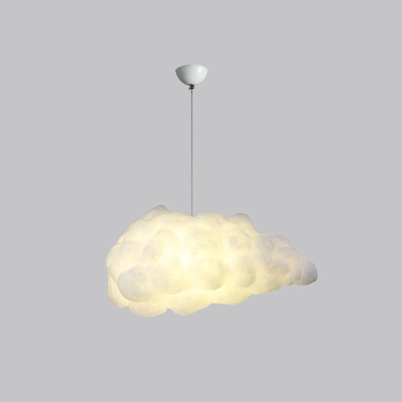 Cloud ristorante lampadario illuminazione in plastica 5 lampadine a ciondolo artistico Luce in bianco
