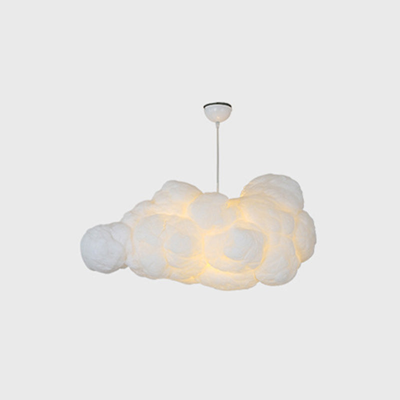 Cloud Plash Plastic Pendant Light Light 2 Modern 2 Heads White Hanging Light per camera da letto