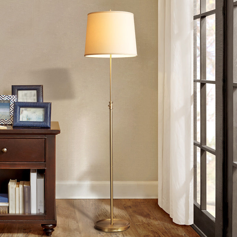 Lampada in tessuto a forma conica Classic Light Living Reso Regolable Light in oro