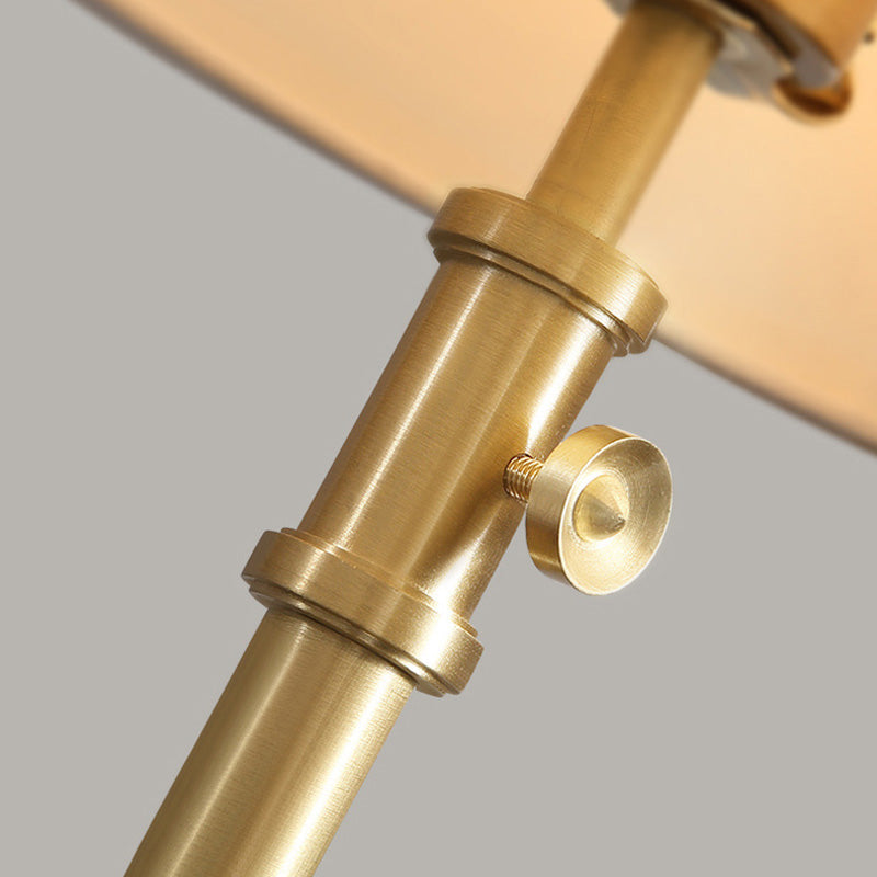 Lampada in tessuto a forma conica Classic Light Living Reso Regolable Light in oro