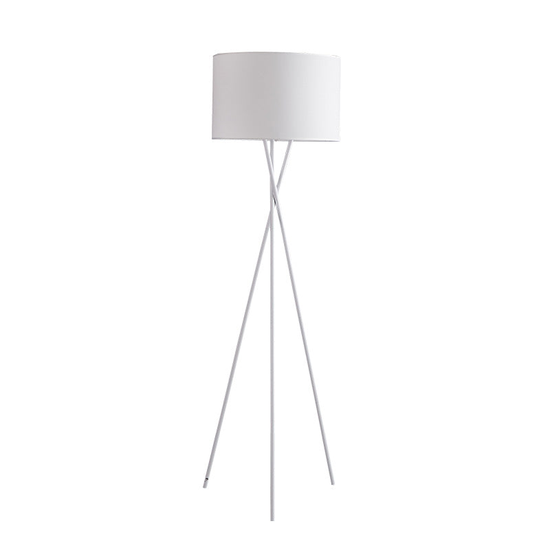 1 Light Light Light Light Vintage Tripod Metal Lampadal avec tambour de tambour pour le salon