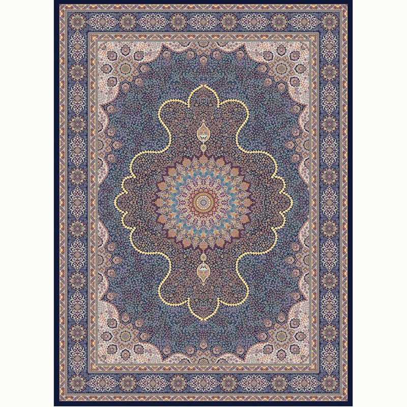 Aesthetic Moroccan Rug Multi Colored Flower Rug Pet Friendly Anti-Slip Backing Machine Washable Carpet for Guest Room