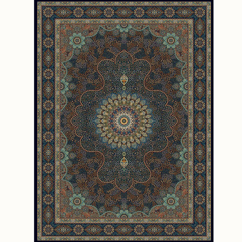 Aesthetic Moroccan Rug Multi Colored Flower Rug Pet Friendly Anti-Slip Backing Machine Washable Carpet for Guest Room