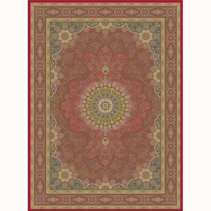 Aesthetic Moroccan Rug Multi Colored Flower Rug Pet Friendly Anti-Slip Backing Machine Washable Carpet for Guest Room