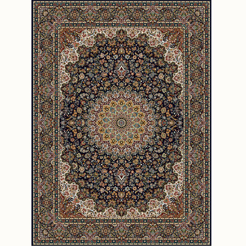 Aesthetic Moroccan Rug Multi Colored Flower Rug Pet Friendly Anti-Slip Backing Machine Washable Carpet for Guest Room