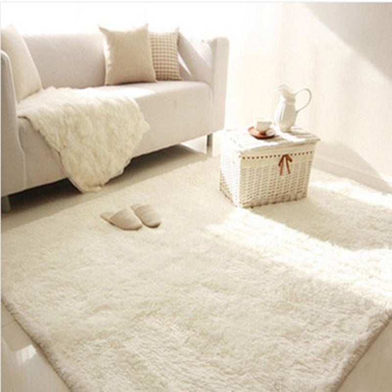 Weicher massiver Teppich Multi-farbiger minimalistischer Teppich flauschiger waschbarer Haustierfreundlicher Anti-Rutsch-Rücken Teppich für Zuhause