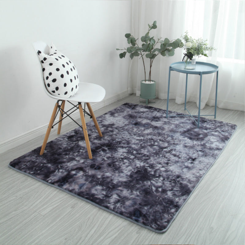 Chic Space Dye Teppich Multi-Farbhöser Teppich Faux Woll Anti-Rutschtier-freundlicher Maschinenwaschableer für Wohnzimmer