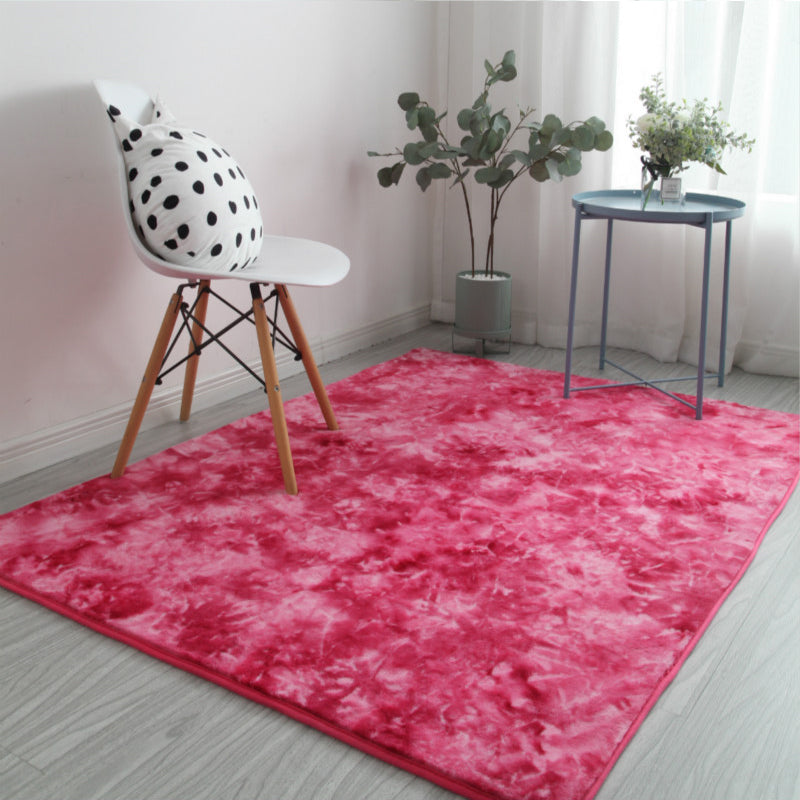 Chic Space Dye Teppich Multi-Farbhöser Teppich Faux Woll Anti-Rutschtier-freundlicher Maschinenwaschableer für Wohnzimmer