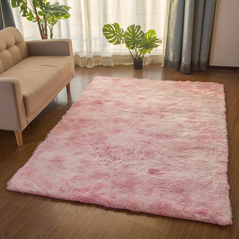 Multi -Color Plain Teppy Fluffy Skandinavian Teppich Haustierfreundlicher waschbarer Teppich für tolles Zimmer