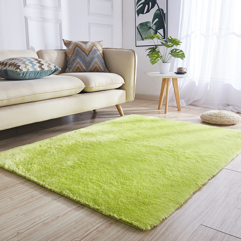 Joli tapis relaxant multicolore fausse en laine Plaine tapage à teinture résistant à la zone de support sans glissement lavable pour salon