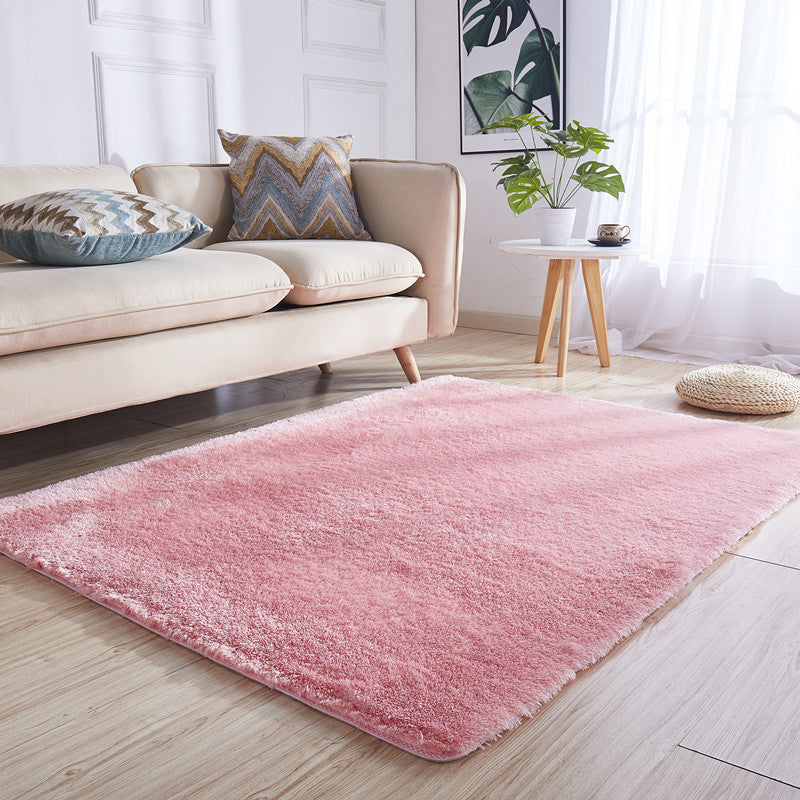 Joli tapis relaxant multicolore fausse en laine Plaine tapage à teinture résistant à la zone de support sans glissement lavable pour salon