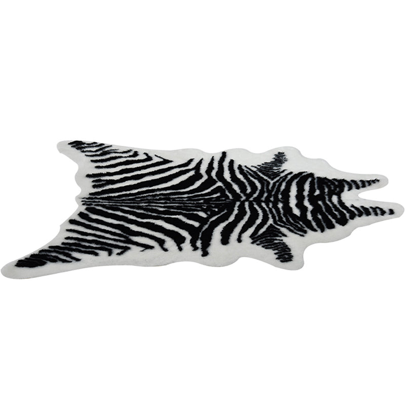 Tapis nordique Zebra Print Synthetics Synthetics Tapis Anti-Slip Pet Friendly Machine Washable Ratable pour la décoration intérieure