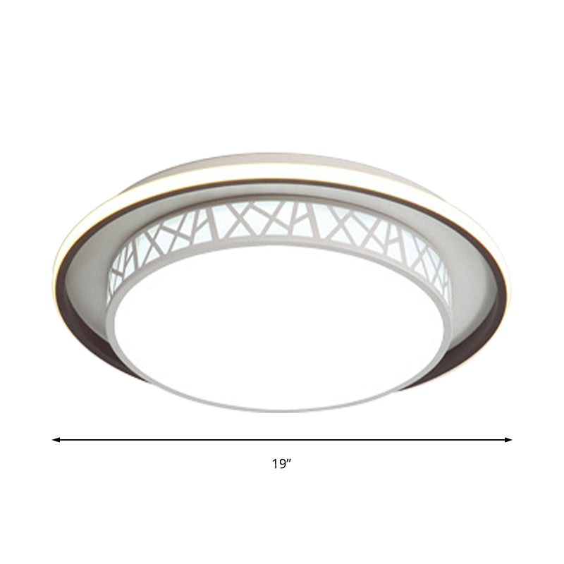 Modernista Led Flush Mount Lamp con Acrylic Shade White Round / Rectangle / Square Flush Mount Light per Bedroom