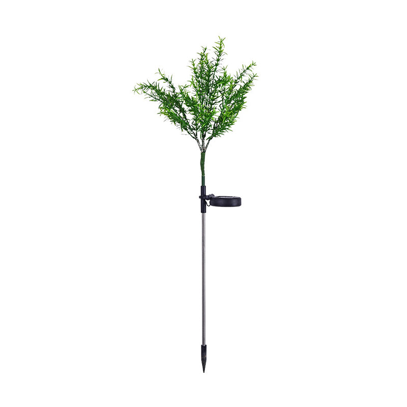 Artificial Christmas Tree Plastic LED Lawn Lighting Artistic Green Solar Stake Light for Courtyard