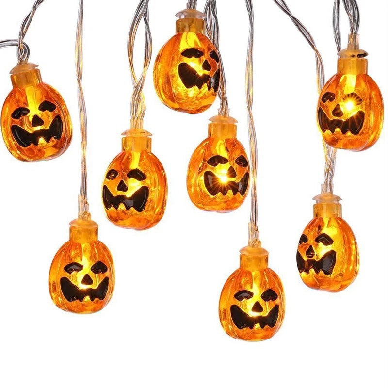 Pumpkin Plastic Battery String Light Contemporary Clear LED Halloween Fairy Lighting