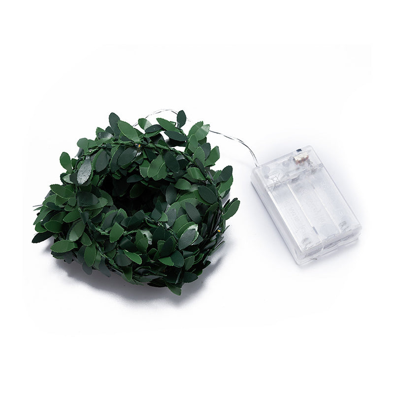 Plastic Artificial Ivy LED Fairy Lighting Decorative Green Battery Powered String Light