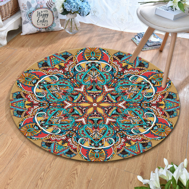 Tapis de style bohème oldoden tapis de motif tribal multi-couleurs