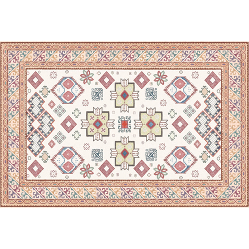 Multi-kleuren geometrische print tapijt Synthetische Bohemie Bohemia Tapijt Stain Resistent Pet Friendly Non-Slip Backing Rug voor woonkamer