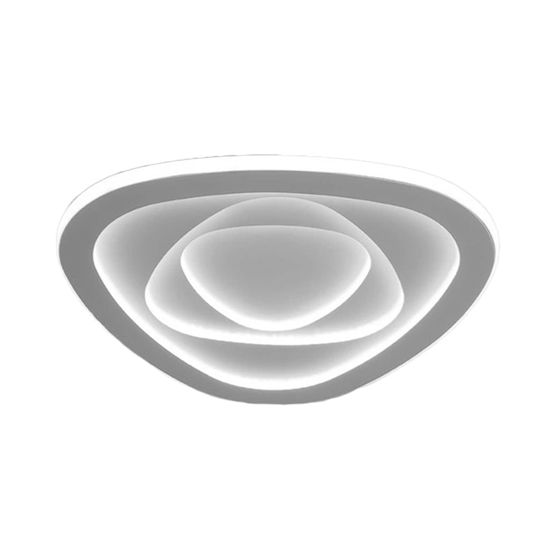 Driehoek Plafond Lichte Armatuur Modern Acryl 16 "/19.5" /23.5 " Brede Slaapkamer LED Flush Mount Lamp in Warm/Wit Licht