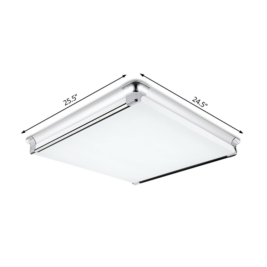 Luz de techo empotrada rectangular Simplicity Acrílico 16.5 "/24.5"/25.5 "de ancho LED Iluminación empotrada para sala de estar