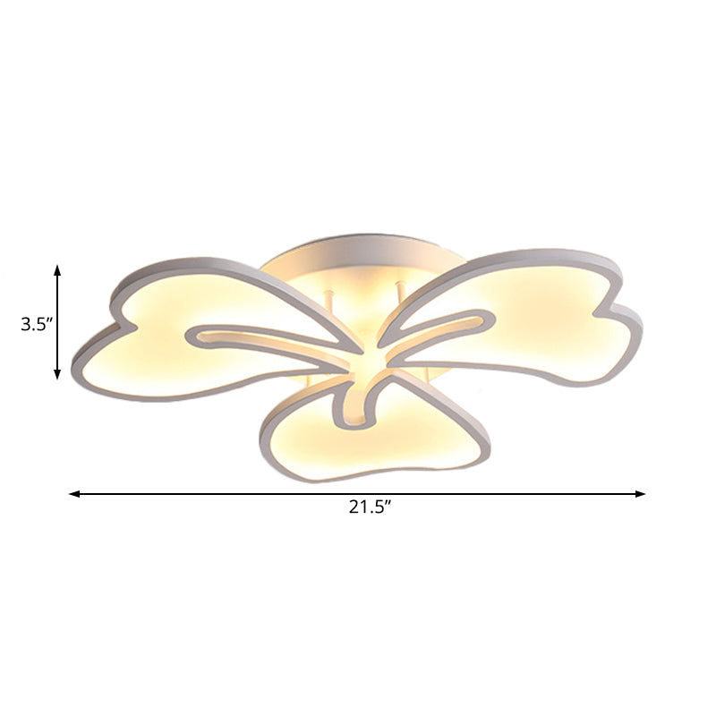 Zeitgenössische Blumen-Unterputz-Acryl-Schlafzimmer-Deckenleuchte mit 3/4/5 Lichtern in warmem/weißem/natürlichem Licht