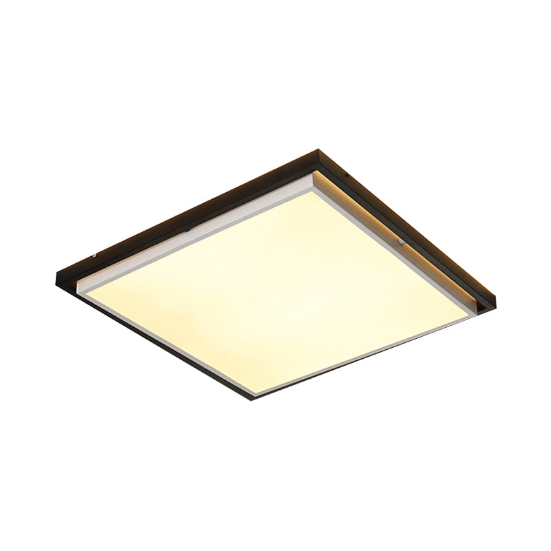 Semplice lampada da incasso a LED in acrilico ultra sottile da 18"/21,5"/35,5" Apparecchio di illuminazione a soffitto per camera da letto larga in luce calda/bianca