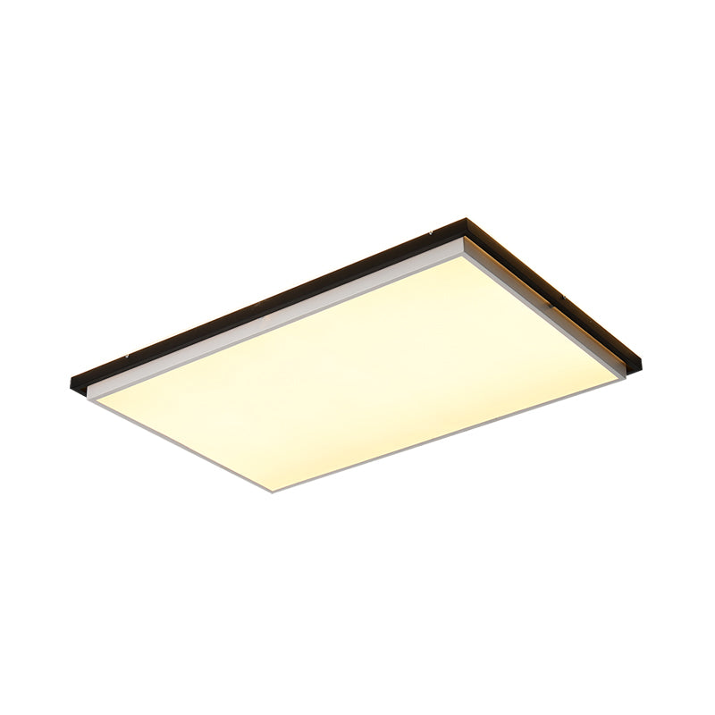 Semplice lampada da incasso a LED in acrilico ultra sottile da 18"/21,5"/35,5" Apparecchio di illuminazione a soffitto per camera da letto larga in luce calda/bianca