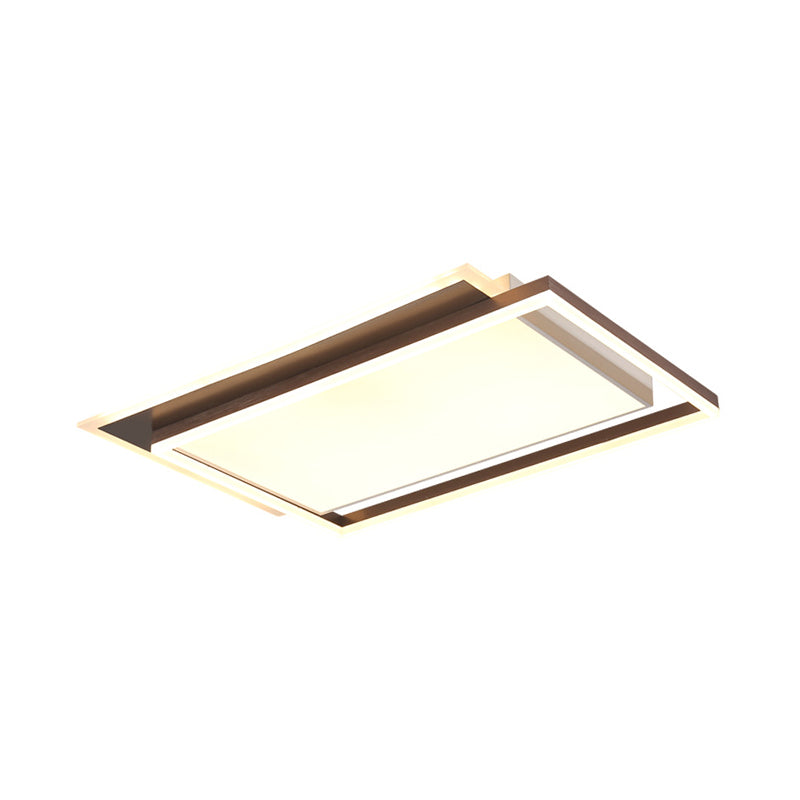 16 "/19.5" /35.5 " W Bedroom Flush Light Modern Acrylique Brown LED Ceiling Lighting in Warm / White Light