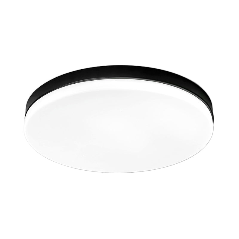 Circle Flush Ceiling Light Simplicity Acrylic 11"/15"/19" Dia Living Room Flushmount in Warm/White Light