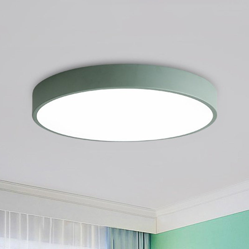 Minimalist Disc Flush Ceiling Light Acrylic Bedroom LED Flush Mount Lighting Fixture