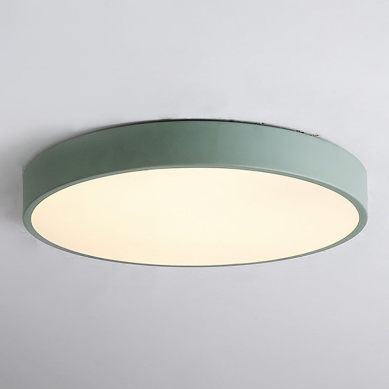 Minimalist Disc Flush Ceiling Light Acrylic Bedroom LED Flush Mount Lighting Fixture