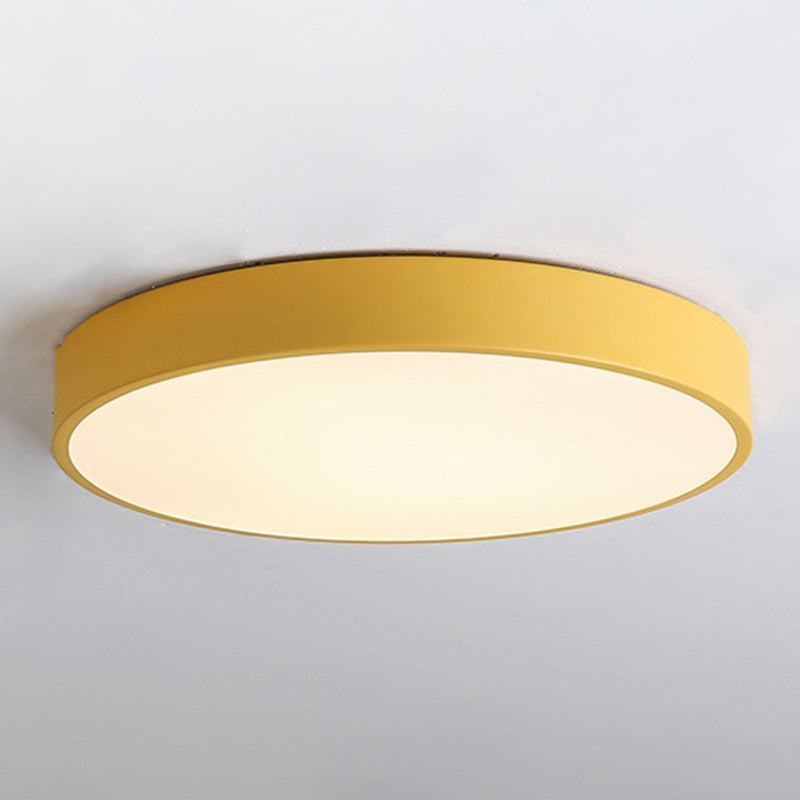 Minimaliste Disque Flush Ceiling Light Acrylique Bedroom LED Flush Mount Lighting Fixture